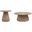 Coulter Round Occasional Table Set In Natural Gray