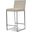 Counter Stool Tate Pewter Leather, Brushed Ss