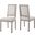 Court Beige Dining Side Chair Upholstered Fabric Set of 2