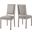Court Light Gray Dining Side Chair Upholstered Fabric Set of 2