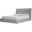 Cove Heather Gray Chenille Fabric King Storage Bed