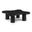 Cove Oak Veneer and Solid Wood Coffee Table In Black