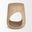 Cove Sculptural Open Side Table In Light Brown