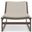 Cozumel Chaise Lounge with Cushion In Cashew and Matte Bronze