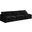 Cozy Velvet Comfort 3 Piece Modular Armless Sofa In Black