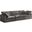 Cozy Velvet Comfort 3 Seater Modular Sofa with Arm Support In Grey