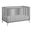 Cozy Nest 3 In 1 Island Crib In Gray and Natural