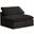 Cozy Velvet Armless Chair In Black