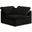 Cozy Velvet Corner Chair In Black