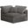 Cozy Velvet Corner Chair In Grey