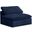 Cozy Velvet Armless Chair In Navy