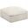 Cozy Velvet Ottoman In Cream