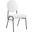 Craft Upholstered Fabric Dining Side Chairs In Black White