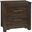 Crafted 2 Drawer Nightstand In Dark Cherry