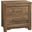 Crafted 2 Drawer Nightstand In Medium Cherry