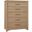 Crafted 5 Drawer Chest In Bleached Cherry