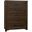 Crafted 5 Drawer Chest In Dark Cherry