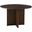 Crafted 60 Inch Round Table With Wood Base In Dark Cherry