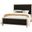 Crafted Cherry Queen Upholstered Bed In Black Fabric