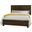 Crafted King Plank Bed In Dark Cherry