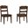 Crafted Ladderback Side Chair In Dark Cherry