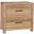Crafted Oak 2 Drawer Nightstand In Bleached White