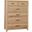 Crafted Oak 5 Drawer Chest In Bleached White