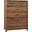 Crafted Oak 5 Drawer Chest In Natural
