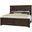 Crafted Queen Six Panel Bed In Dark Cherry