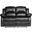 Cranley Black Double Reclining Loveseat