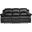 Cranley Black Double Reclining Sofa