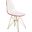 Cresco Molded 2 Tone Eiffel Side Chair In White Red