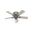 Crestfield 42 Inch Low Profile Ceiling Fan with LED Light Kit and Pull Chain In Matte Silver and Light Gray Oak