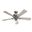 Crestfield 52 Inch Ceiling Fan with LED Light Kit and Pull Chain In Matte Silver and Light Gray Oak