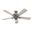 Crestfield 52 Inch Ceiling Fan with LED Light Kit and Pull Chain In Matte Silver and Light Gray Oak