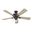 Crestfield 52 Inch Ceiling Fan with LED Light Kit and Pull Chain In Noble Bronze and Bleached Grey Pine