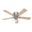 Crestfield 52 Inch Low Profile Ceiling Fan with LED Light Kit and Pull Chain In Brushed Nickel and Bleached Grey Pine