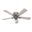 Crestfield 52 Inch Low Profile Ceiling Fan with LED Light Kit and Pull Chain In Matte Silver and Light Gray Oak