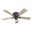 Crestfield 52 Inch Low Profile Ceiling Fan with LED Light Kit and Pull Chain In Noble Bronze and Bleached Grey Pine