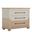Crestine Chest In Antique Bronze and White Raffia