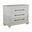 Crestine Chest In Cerused White and Antique Bronze