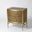Crinkle Bedside Chest In Brass And Bronze
