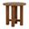 Croquet Teak End Table In Natural Teak