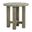 Croquet Teak End Table In Oyster Teak