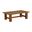 Croquet Teak Rectangular Coffee Table In Natural Teak