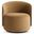 Crosby Fabric Swivel Chair In Tan