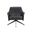 Crosby Swivel Lounge Chair In Alpine Black