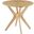 Crossroads 24 Inch Round Wood Side Table In Oak