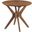 Crossroads 24 Inch Round Wood Side Table In Walnut
