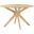 Crossroads 47 Inch Round Wood Dining Table In Oak